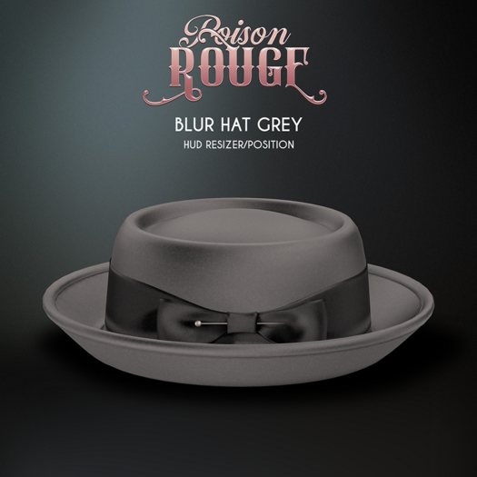 POISON ROUGE Blur Hat Grey