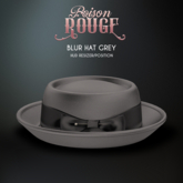 POISON ROUGE Blur Hat Grey