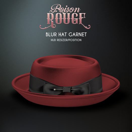 POISON ROUGE Blur Hat Garnet