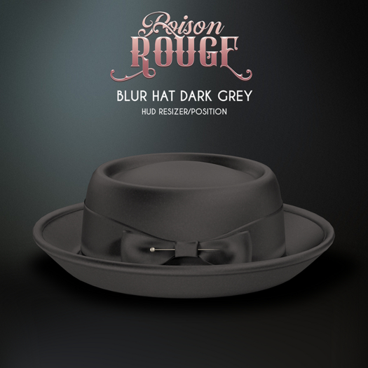 POISON ROUGE Blur Hat Dark Grey