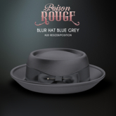 POISON ROUGE Blur Hat Blue Grey