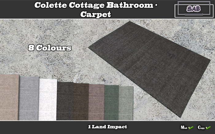 Colette Cottage Bathroom - Carpet MULTI