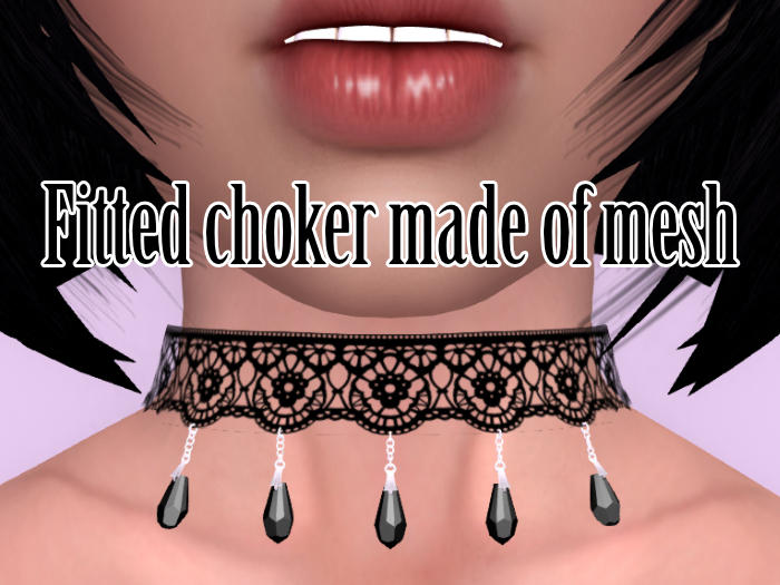choker lace and onyx