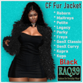 [R39] CF Fur jacket-Black
