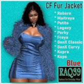 [R39] CF Fur jacket-Blue