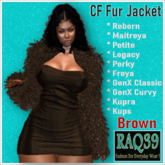 [R39] CF Fur jacket-Brown