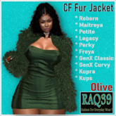 [R39] CF Fur jacket-Olive