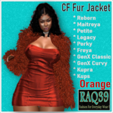 [R39] CF Fur jacket-Orange