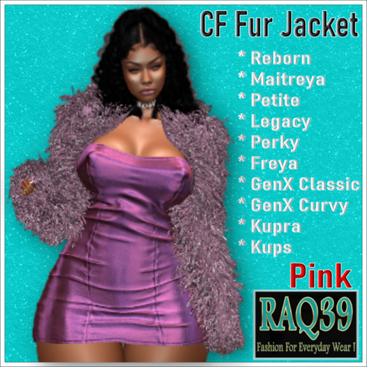 [R39] CF Fur jacket-Pink