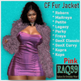 [R39] CF Fur jacket-Pink