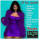 [R39] CF Fur jacket-Purple