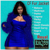 [R39] CF Fur jacket-Royal