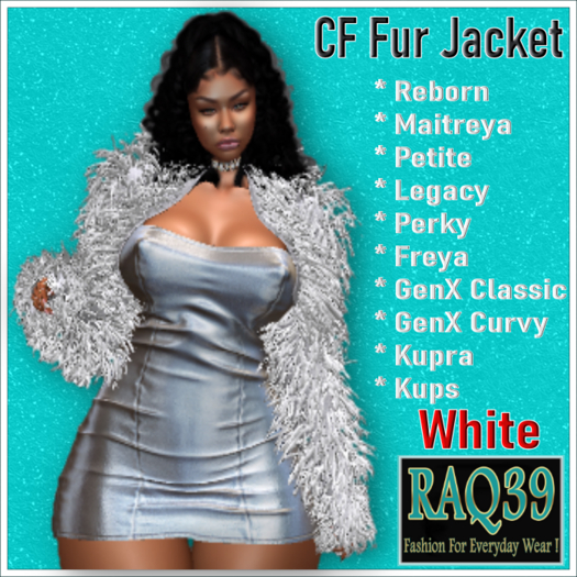 [R39] CF Fur jacket-White