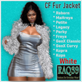 [R39] CF Fur jacket-White