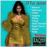 [R39] CF Fur jacket-Yellow