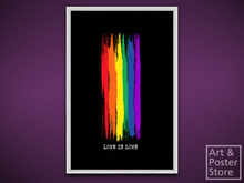 Love Is Love | Color Poster | Mesh Frame with 6 texture options 