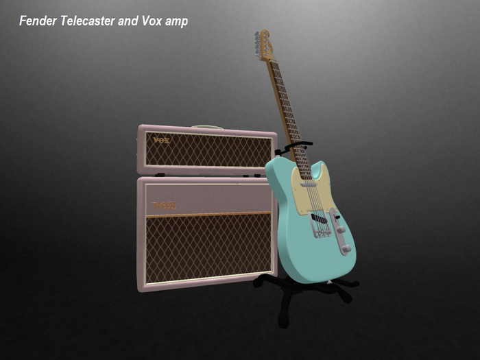 Fender Telecaster and Vox amp