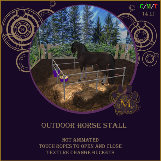 *M* Outdoor Horse Stall