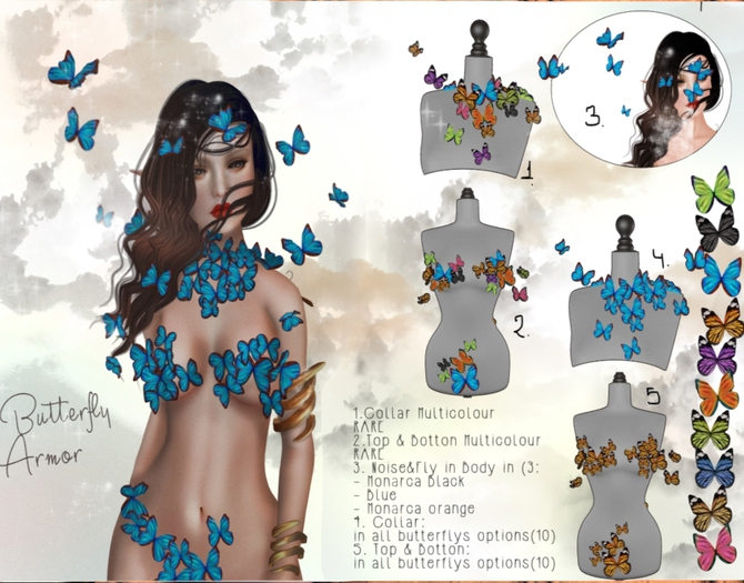 Butterfly Collar Pink