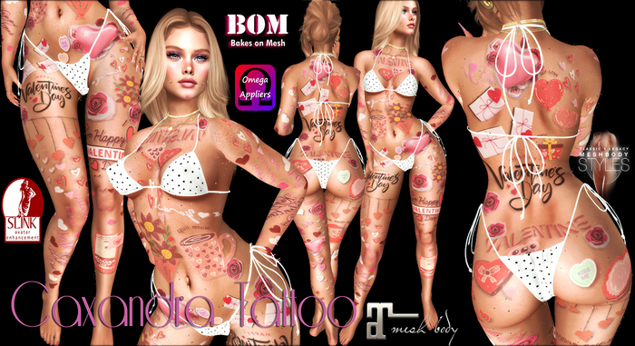 LINDO VALENTINES BODY TATTOO 