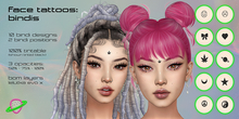 .spaceberry. face tattoos - bindis