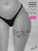 .spaceberry. space babe leg tattoo DEMO