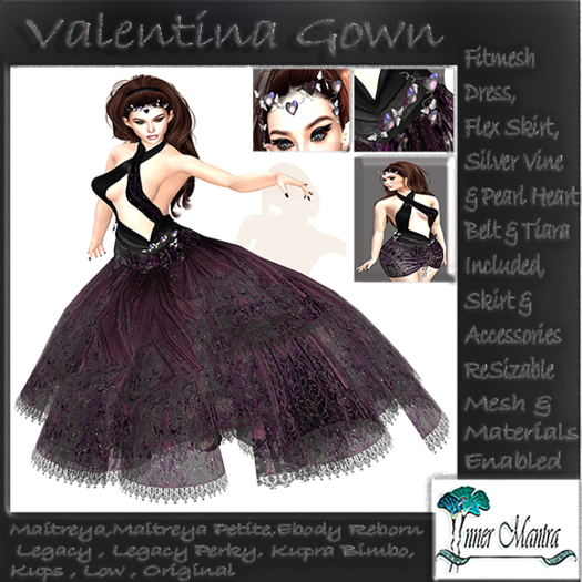 +Inner mantra+ Valentina Gown Purple {Boxed}