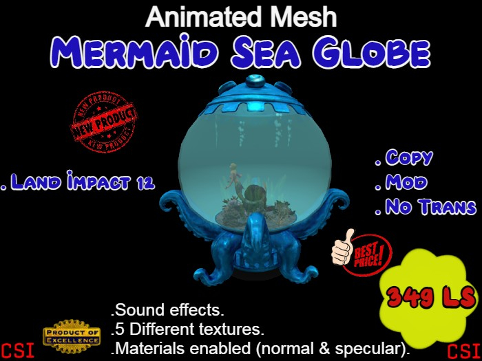 Mermaid Sea Globe (box)