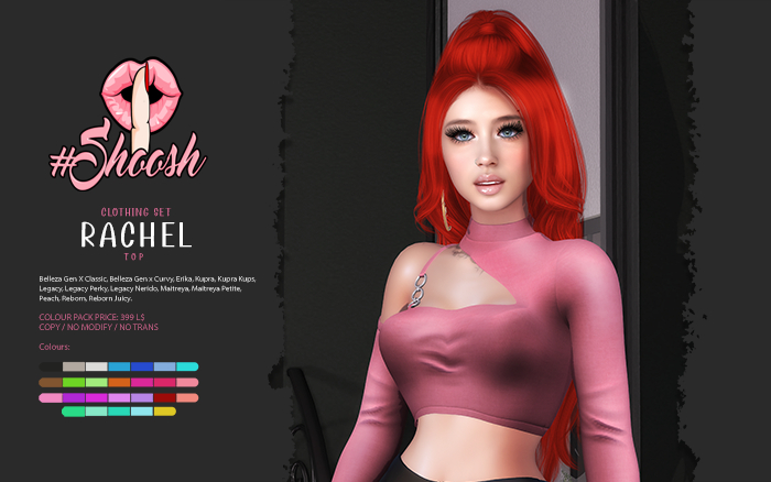 #SHOOSH - Rachel Top [FATPACK]