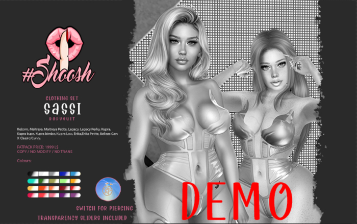 #SHOOSH - Sassi Bodysuit [DEMO]
