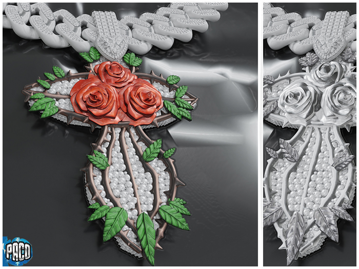 PACO/ ROSE CROSS 3 COLORS FP