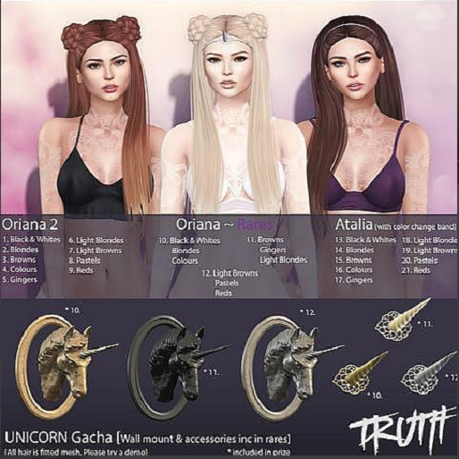 16. TRUTH HAIR Atalia - Colours