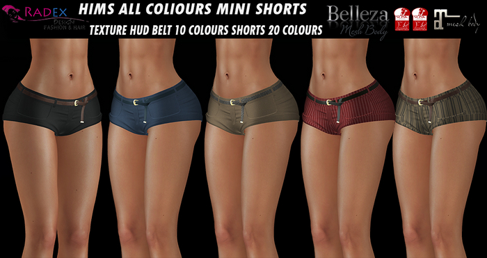 RADEX Mesh Hims All Colours Mini Shorts