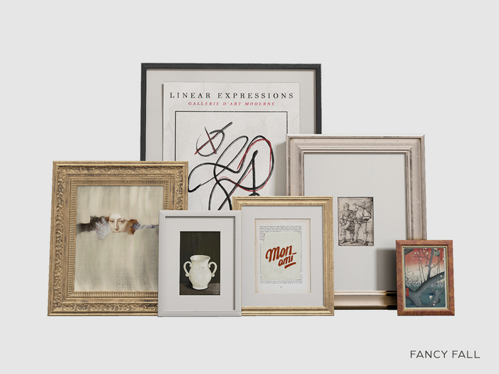 Fancy Fall Renouveau Leaning Art Collection