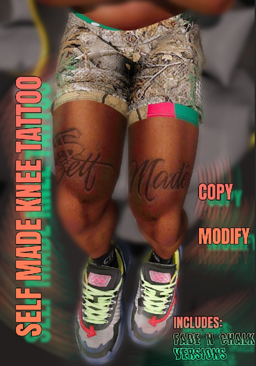SELFMADE KNEE TATTOO PACK