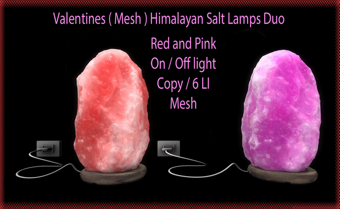 Valentines ( Mesh ) Himalayan Salt Lamps Duo