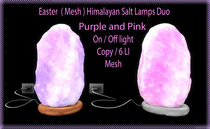 Easter ( Mesh ) Himalayan Salt Lamps Duo