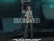 #Klubb "Avril" Top, Tie, Briefs & Cargos Set [DEMO]