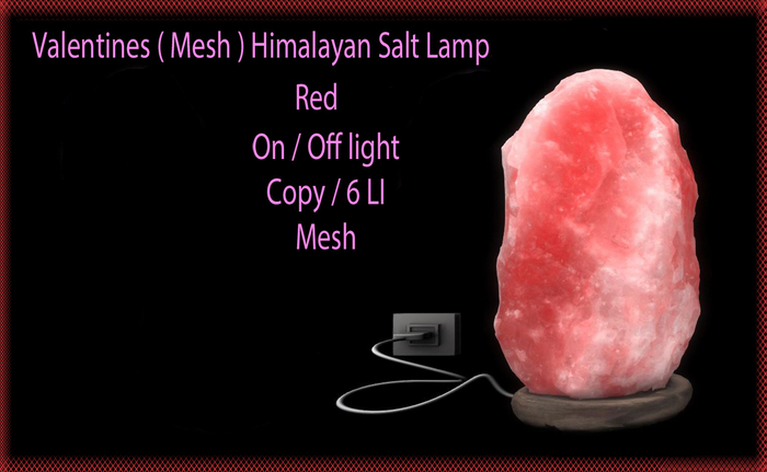 Valentines ( Mesh ) Himalayan Salt Lamp Red
