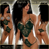 Naughty Girl emerald - Earth & Sky Lingerie