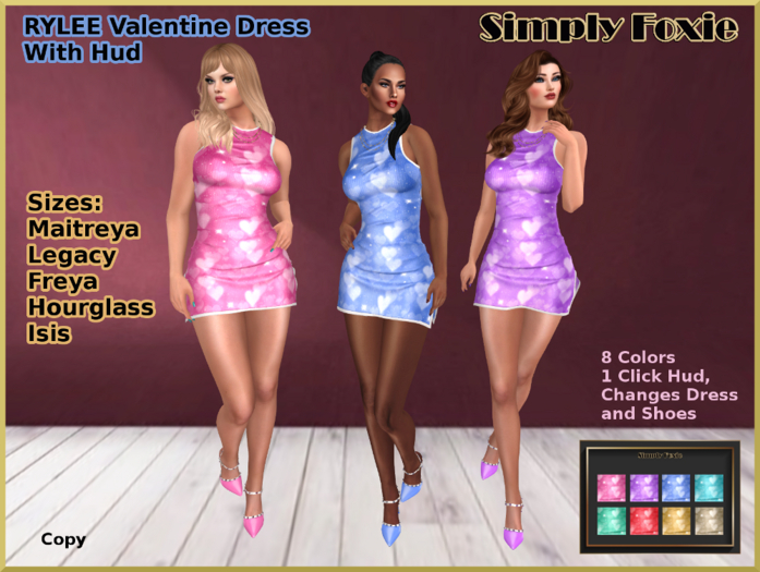 RYLEE Valentine Dress With HUD (Boxed)