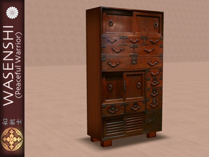 Antique Japanese Storage Cupboard-3