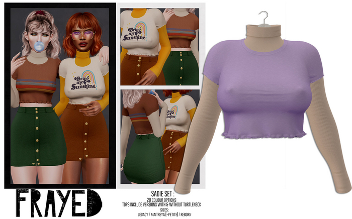 Frayed - Sadie Top - Lilac