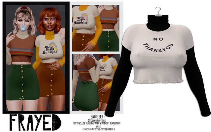 Frayed - Sadie Top - No Ty