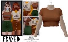 Frayed - Sadie Top - Tan