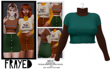 Frayed - Sadie Top - Teal