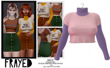 Frayed - Sadie Top - Pink