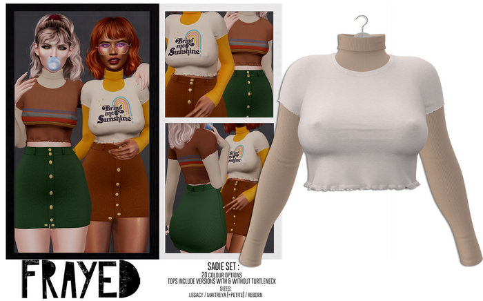 Frayed - Sadie Top - White