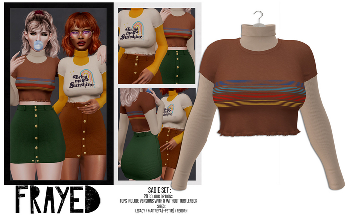 Frayed - Sadie Top - Retro