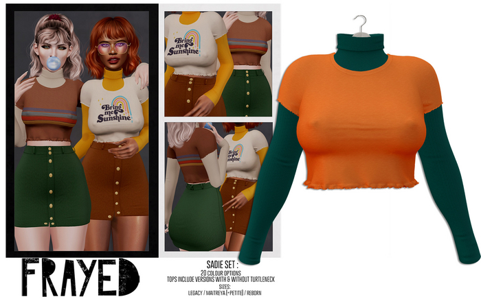 Frayed - Sadie Top - Orange